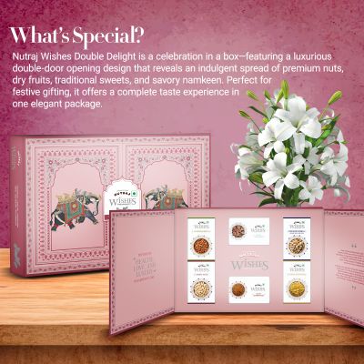 Nutraj: Wishes Double Delight    1000gm Diwali Gift Box