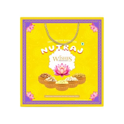 Nutraj: Wishes Scared Lotus Bliss   500gm Diwali Gift Box