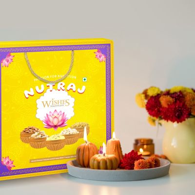 Nutraj: Wishes Scared Lotus Bliss   500gm Diwali Gift Box
