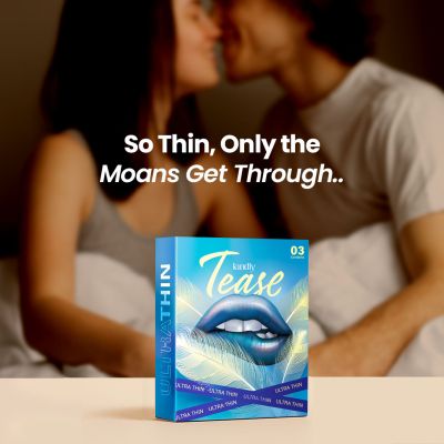 Kindly Health: Tease Ultra Thin Condoms for Men, Pack of 3 