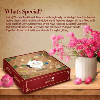 Nutraj: Wishes Tradition & Treats    600gm Diwali Gift Box