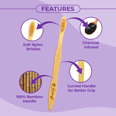 Saathi: Eco-Friendly Bamboo Toothbrush    Ivory