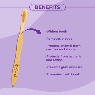 Saathi: Eco-Friendly Bamboo Toothbrush    Ivory