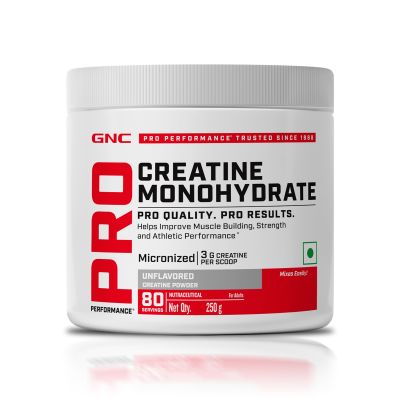 GNC: Pro Performance Creatine Monohydrate | Boosts Athletic Performance  | 250gm