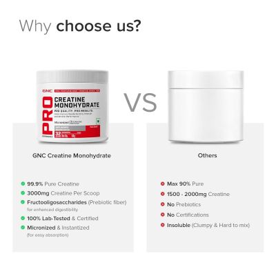 GNC: Pro Performance Creatine Monohydrate | Boosts Athletic Performance|  100gm