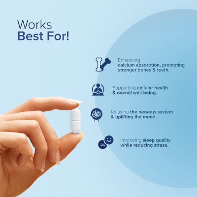 GNC: Magnesium 370mg | Strengthens Bones & Teeth |  370mg Per Serving | 120 Capsules