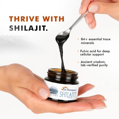 Dr. Morepen: Natural & Pure Himalayan Shilajit Resin - 126 gm