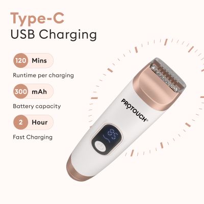 Protouch: PROTOUCH All-in-1 All Rounder Womens Trimmer & Epilator | Face, Body, Bikini & Underarms | Rechargeable & Painless Hair Removal
