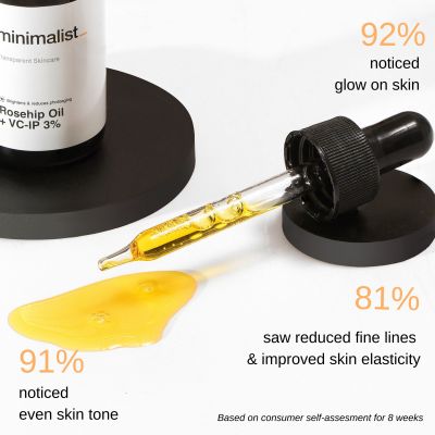 Minimalist: Pure Rosehip Oil with Vitamin C Face Serum - 30ml