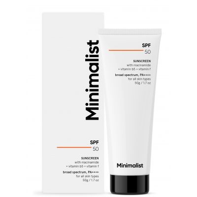 Minimalist: Multi Vitamin SPF 50 PA ++++ Hybrid Sunscreen - 50gm