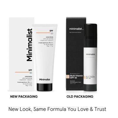 Minimalist: Multi Vitamin SPF 50 PA ++++ Hybrid Sunscreen - 50gm