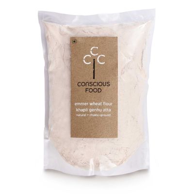 Conscious Food: khapli wheat flour 1kg