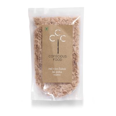 Conscious Food: Red Rice Flakes (Red Poha) 200g