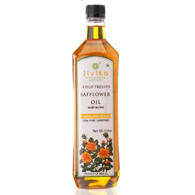 jivika naturals: Safflower Oil Cold Pressed - Cold Pressed Oils - 1 L