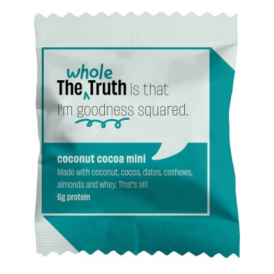 The Whole Truth: Mini Protein Bars - Coconut Cocoa - Pack of 8 - 8 x 27g