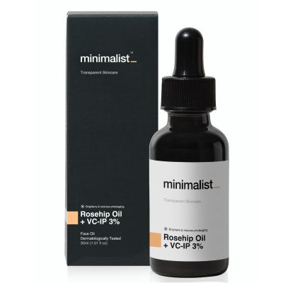 Minimalist: Pure Rosehip Oil with Vitamin C Face Serum - 30ml