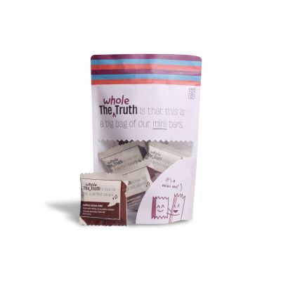 The Whole Truth: Mini Protein Bars - Coffee Cocoa- Pack of 8-8 x 27g - No Added Sugar - All Natural
