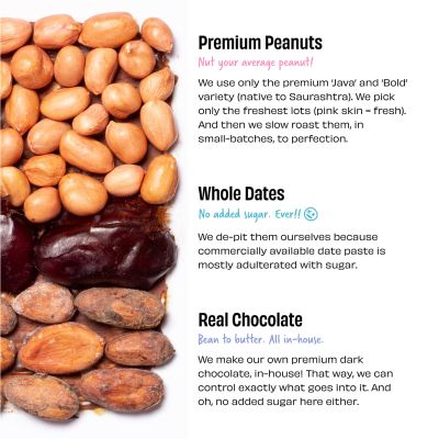 The Whole Truth: Supersaver Pack  Dark Chocolate Peanut Butter  925 g  Crunchy  No Added Sugar  No Artificial Sweeteners  No Gluten  No Preservatives  100% natural protein source