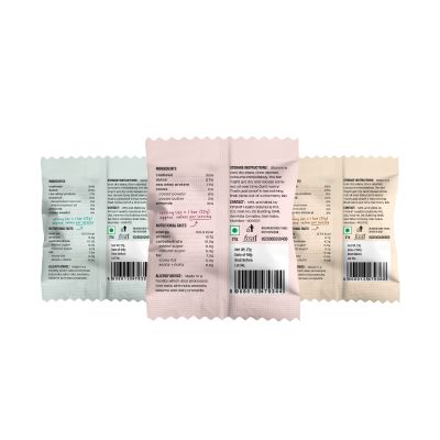The Whole Truth: Mini Protein Bars - The Chocolate Party (3 Double Cocoa Mini Bars, 3 Coconut Cocoa Mini Bars, 2 Coffee Cocoa Mini Bars)- Pack of 8 - 27 gm each