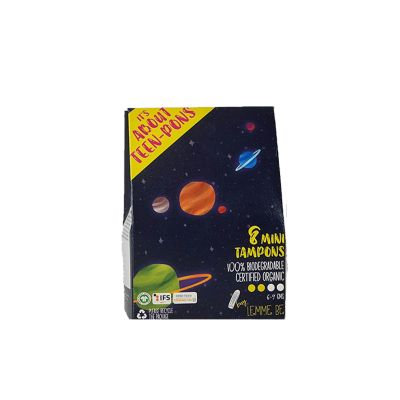 Lemme be: Light Flow Tampons (Box of 8) 100% Cotton Certified Biodegradable 