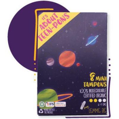 Lemme be: Light Flow Tampons (Box of 8) 100% Cotton Certified Biodegradable 