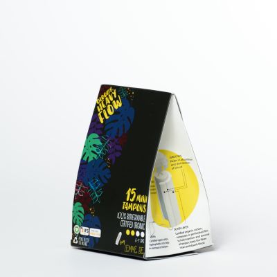 Lemme be: Heavy Flow Tampons (Box of 15) 100% Cotton Certified Biodegradable 