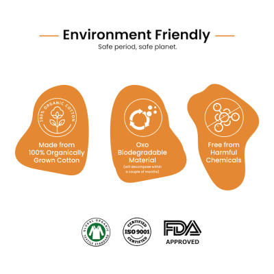 Lemme be: Panty Liners (Box of 10) 100% Cotton Certified