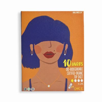 Lemme be: Panty Liners (Box of 10) 100% Cotton Certified