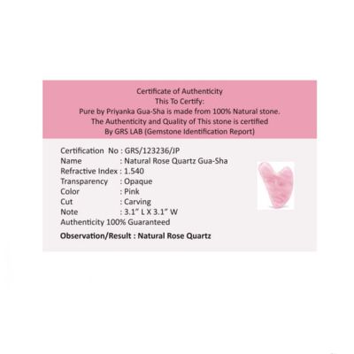 Pure by Priyanka: Rose Qaurtz Gua-Sha - 46 gm