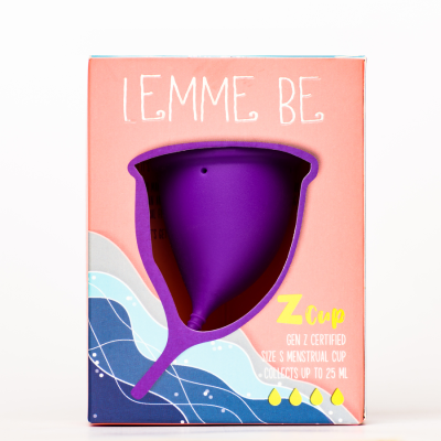 Lemme be: Reusable Menstrual Z Cup - Small, 100% Medical Grade Silicone