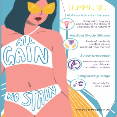 Lemme be: Reusable Menstrual Z Cup - Small, 100% Medical Grade Silicone