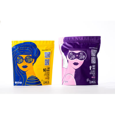 Lemme be: Heavy Flow Day & Night Pads (Box of 10 + Box of 8), 100% Cotton Certified