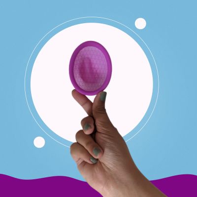 Lemme be: Reusable Menstrual Z Disc - Medium, 100% Medical Grade Silicone