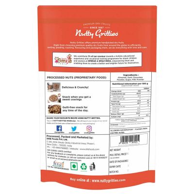 Nutty Gritties: Dark Chocolate Almonds - 200g