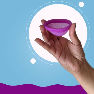 Lemme be: Reusable Menstrual Z Disc - Medium, 100% Medical Grade Silicone