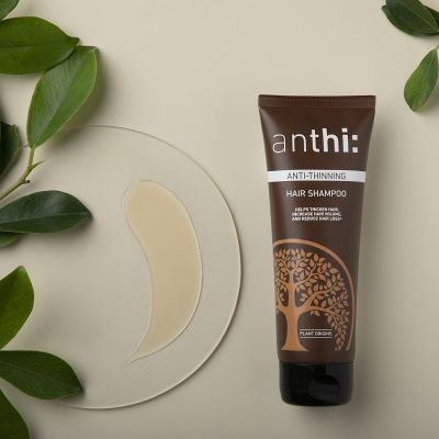 anthi: Anti-Thinning Shampoo Hair Thickening Volume Boosting Plant-Origins Sulfate Paraben Free - 100 ml
