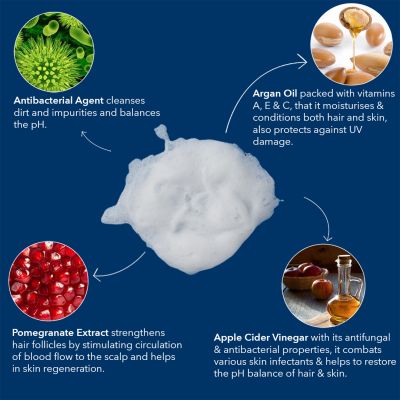 Be Soulfull: Daily Ritual 2-In-1 Shampoo & Body Wash With Argan Oil & Apple Cider Vinegar - 200ml