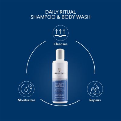 Be Soulfull: Daily Ritual 2-In-1 Shampoo & Body Wash With Argan Oil & Apple Cider Vinegar - 200ml