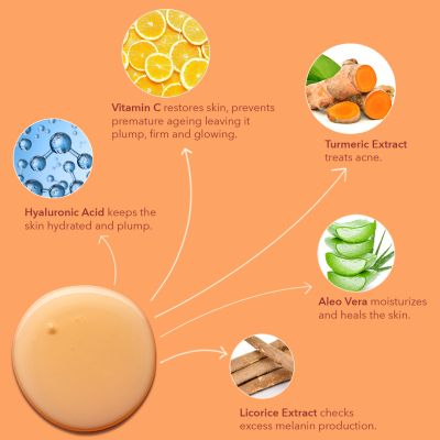 Be Soulfull: Drops Of Brilliance Brightening Serum With Vitamin C, Niacinamide & Licorice Root Extract - 30ml