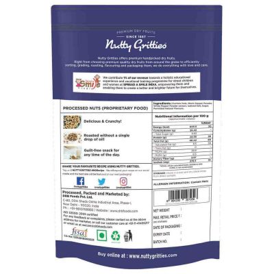 Nutty Gritties: Southern Pepper Cashew Nuts Snack - 100g