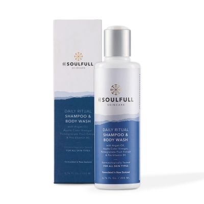 Be Soulfull: Daily Ritual 2-In-1 Shampoo & Body Wash With Argan Oil & Apple Cider Vinegar - 200ml