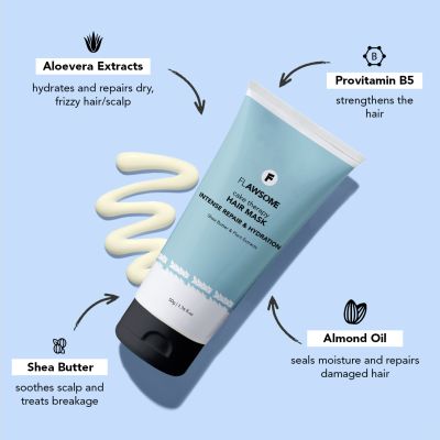 Flawsome: Cake Therapy Intense Repair & Hydration Hair Mask - 50gm