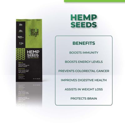 Cure By Design: Hemp Seed Toasted with Pink Salt - 250 gm