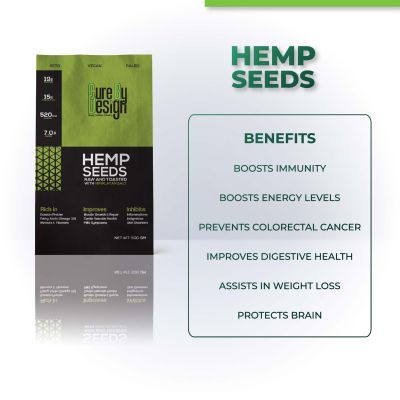 Cure By Design: Hemp Seed Toasted with Pink Salt - 500 gm