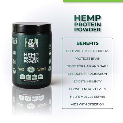 Cure By Design: Hemp Protein - 450 gm