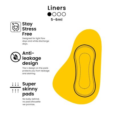 Lemme be: Tampons (Box of 15) + Panty Liners (Box of 10), 100% Cotton Certified