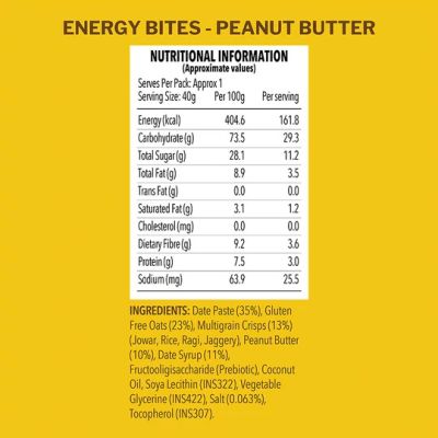 Murginns: Energy Bites, Peanut Butter - 240 g