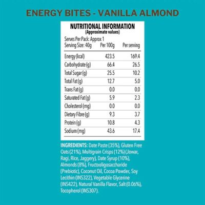 Murginns: Energy Bites, Vanilla Almond - 240 g