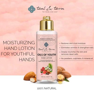 Teal and Terra: Hand Lotion With Almond Oil & Shea Butter - 100ml