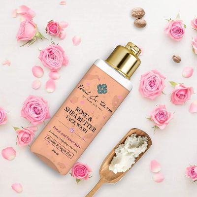 Teal and Terra: Rose And Shea Butter Face Wash - 100ml